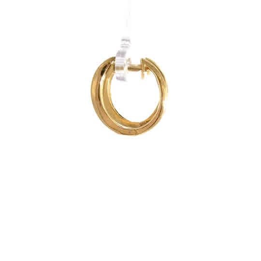 Traditional Elegant 14k Yellow Gold Diamond Hoops - 0.45ctw Round Brilliant Cut, Pair For Sale - Image 3 of 5
