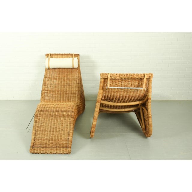 Karlskrona Rattan Lounge Chairs by Karl Malvall from Ikea, 1998, Set of 2 For Sale - Image 9 of 11