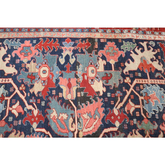 Antique Zabihi Collection Persian Serapi Carpet For Sale - Image 12 of 12