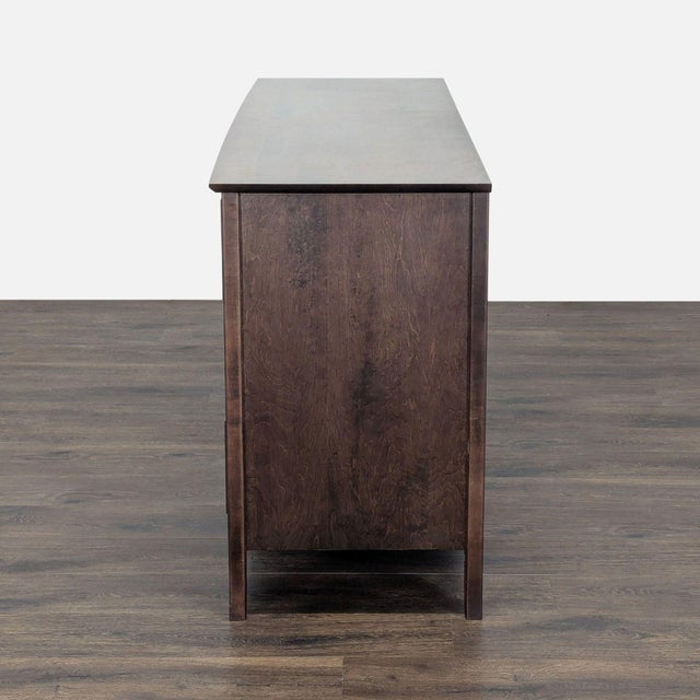 2000 - 2009 Baronet Maple 6-Drawer Dresser in Dark Wood Finish For Sale - Image 5 of 11