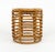 Mid-Century Modern Mid-Century Modern Rattan and Bamboo Stool by Tito Agnoli, Italy, 1960s For Sale - Image 3 of 12