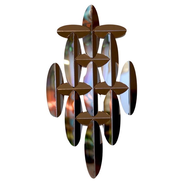 Ino Medium Wall Mirror in Polished Aluminum by Martens & Visser For Sale - Image 6 of 6