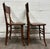 Traditional Antique Solid Oak Bentwood Curved Back Dining Chairs - Pair For Sale - Image 3 of 7