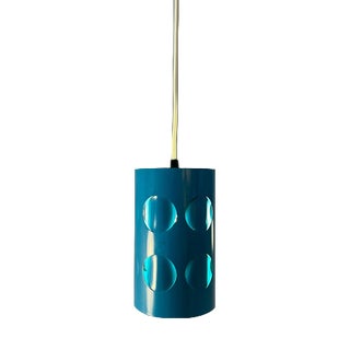 Hanging Lamp in Turquoise Metal from Raak Amsterdam For Sale