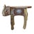 Art Deco Elephant Stool Mango Wood Handmade With Mandala Painting Plant Stool Decoration For Sale - Image 3 of 10