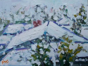 Winterscapes — View From My Window, Contemporary Landscape Painting