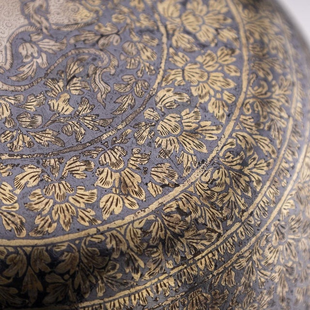 19th Century Thai Silver-Gilt Niello Enamel Bowl, Siam, 1800s For Sale - Image 4 of 18