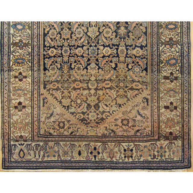 Traditional Antique Ferahan Sarouk Oriental Rug, in Small Size, with Herati Design For Sale - Image 3 of 4