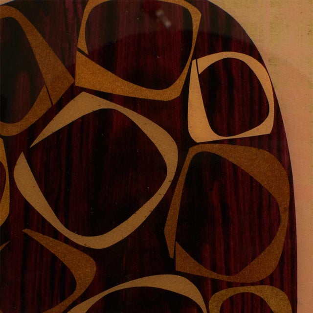 Mid-Century Modern Mixed-Media and Resin Collage by Rex Ray For Sale - Image 3 of 4