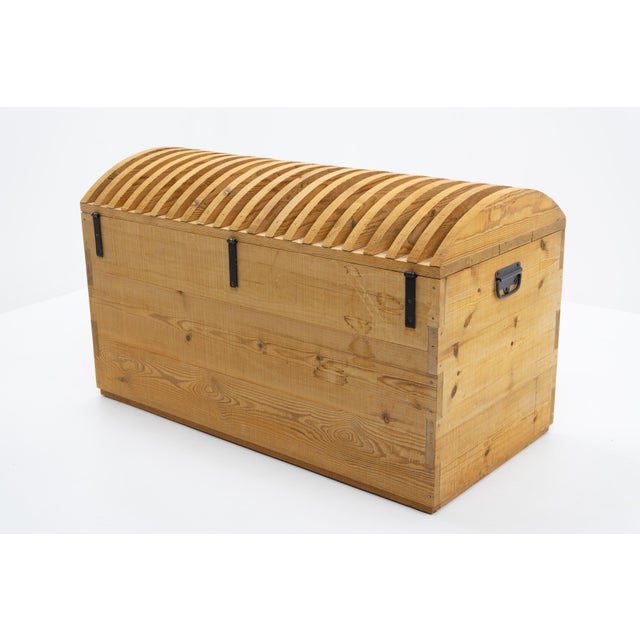 Wood Trunk by Mario Ceroli for Poltronova, Italy, 1970s For Sale - Image 7 of 12