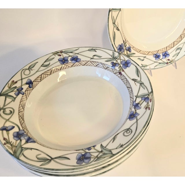 1980s Floral Dansk Bowls- Set of Six For Sale - Image 10 of 12