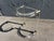 Silver 1980s mall Lucite Side Table For Sale - Image 8 of 8