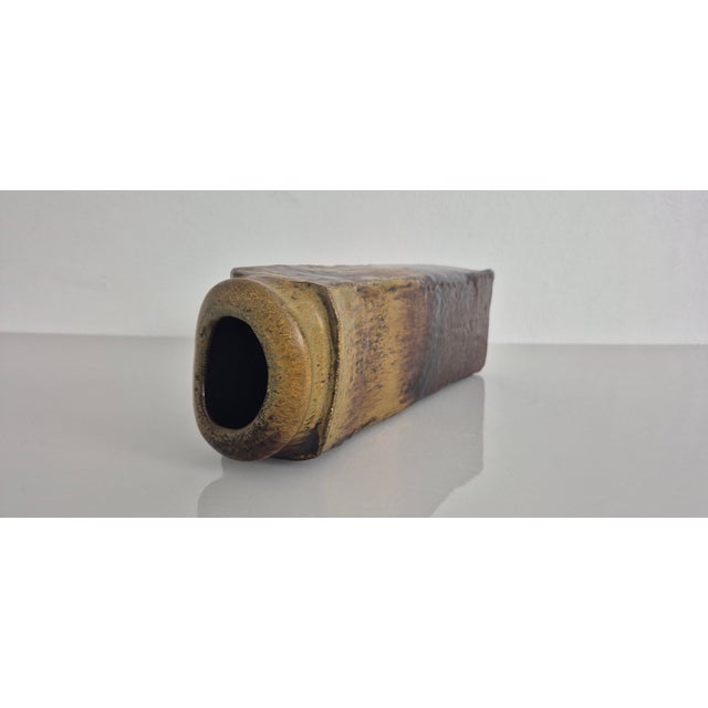 Brown Large Studio Ceramic Vase by Heiner Balzar for Steuler Keramik, Germany, 1960s For Sale - Image 8 of 16