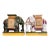Vintage Asian Elephant Tabletop Plant Stands - A Set of Two For Sale