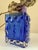 Cobalt Blue Pressed Glass Vase by Josef Schott for Smålandshyttan, Sweden, 1960s For Sale - Image 18 of 18