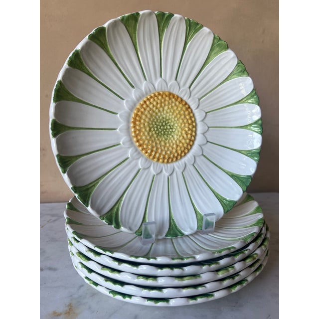 Mottahedeh Daisy Plates, Set of 6, C. 1960's For Sale In San Francisco - Image 6 of 9