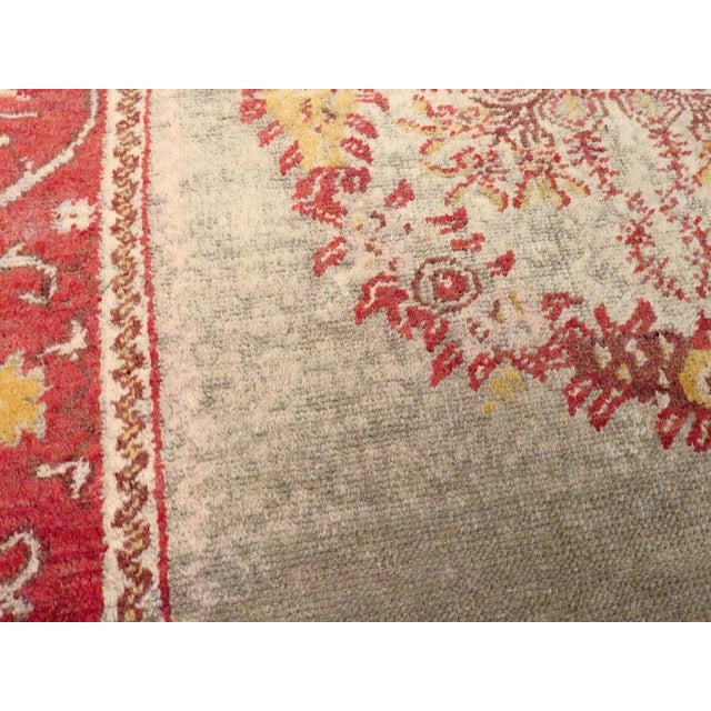 Rustic Galerie Shabab Collection Early 20th Century Turkish Oushak Accent Rug For Sale - Image 3 of 6