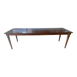 Late 20th Century Ethan Allen Country Crossings Country Farmhouse Style Dining Table Excellent Mint Condition For Sale