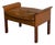 Vintage Danish Modern Leather Ottoman in Style of Hans Olsen - Stool Footstool Mid Century Bench For Sale