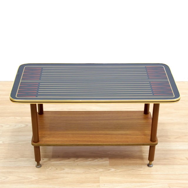 Mid-Century Modern 1960s Mid Century Atomic Backgammon Coffee Table For Sale - Image 3 of 12