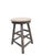 Vintage Adirondack Style Aspen Log Swivel Bar Stools with Cream Leather Seats - Pair Handcrafted from natural Aspen logs...