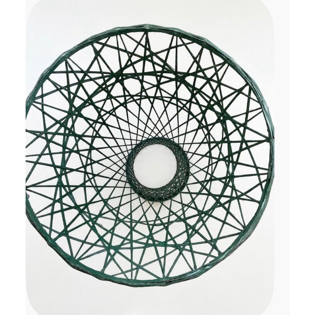 Mid-Century Modern Mid Century Spun Fiberglass Plant Stand/Table Dark Green Styled After Russell Woodward For Sale - Image 3 of 7