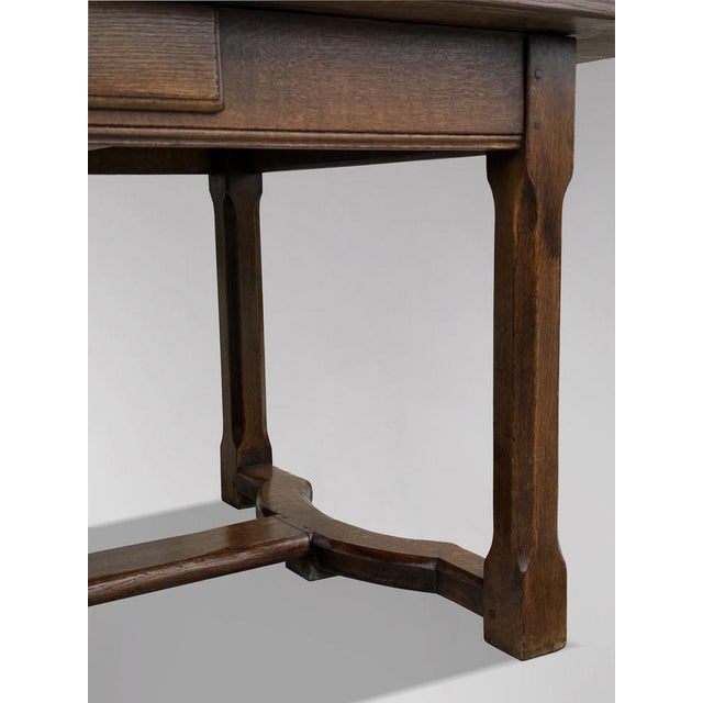 Late 19th Century Large 19th Century French Oak Farmhouse Dining Table, 1880 For Sale - Image 5 of 12