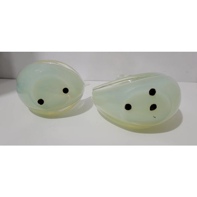 Vintage Murano Seguso Opalaline Glass Duck/Swan Set - 2 Pieces For Sale - Image 6 of 10