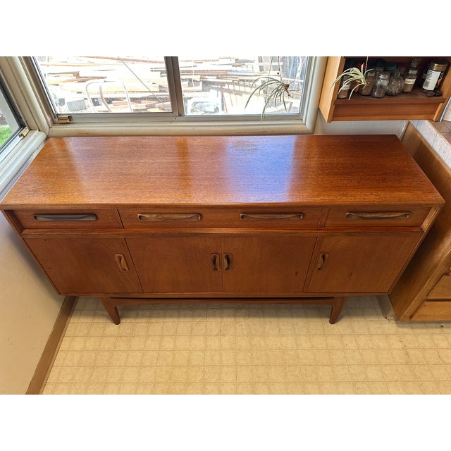 Brown 1960s Vintage G Plan Fresco Low Credenza For Sale - Image 8 of 8