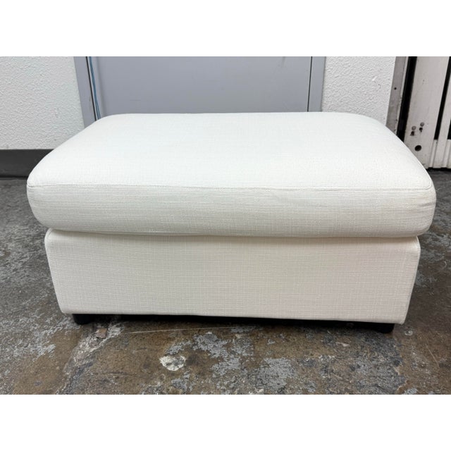 Ivory Williams Sonoma for Pottery Barn Union Grand Sofa + Ottoman, Pair For Sale - Image 8 of 12