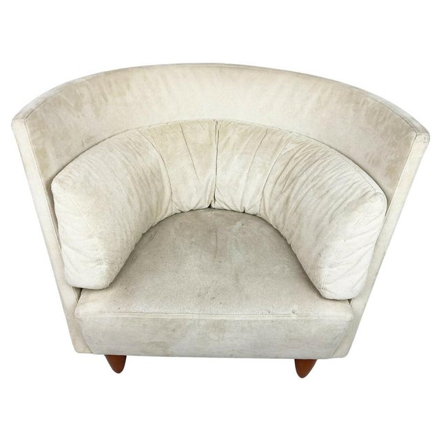 Vintage Highback Lounge Chair attributed to Ligne Roset, 1990s For Sale - Image 13 of 13