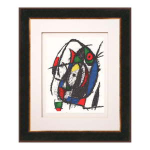 Joan Miro Original Lithograph V2-4 Mourlot 1975 Framed