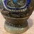 Vintage Japanese Brass and Enamel Champleve Design Vase For Sale - Image 4 of 12
