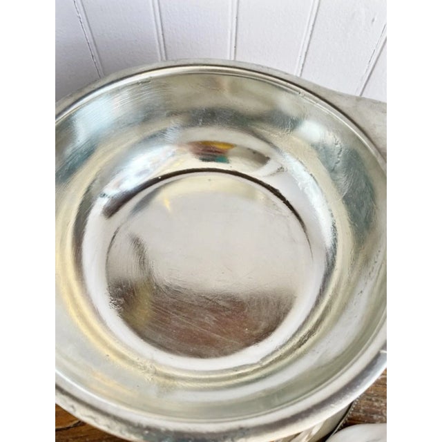 American Antique Heinrichs Copper Lidded Gratin From the St Regis Hotel Nyc For Sale - Image 3 of 8