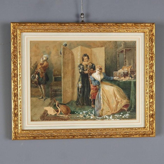 Pietro Michis, Untitled, Mixed Media on Paper, Framed For Sale - Image 13 of 13