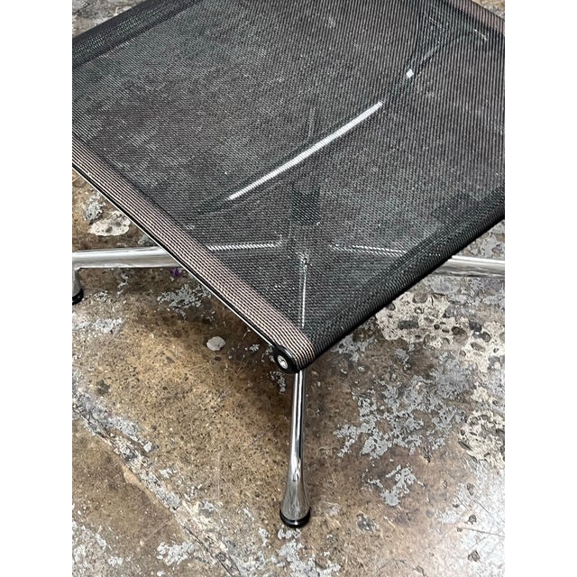 Charles & Ray Eames for Vitra Eames Aluminium Group Mesh Lounge Chair + Ottoman For Sale - Image 9 of 12