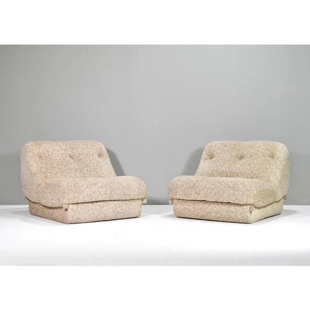 Beige Nuvolone Living Room Set by Rino Maturi for Mimo Padova, 1970, Set of 6 For Sale - Image 8 of 18