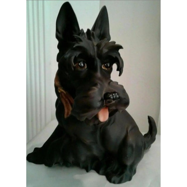 Realism Late 20th Century Vintage Florence Studio Scottie Dog Figurine For Sale - Image 3 of 5