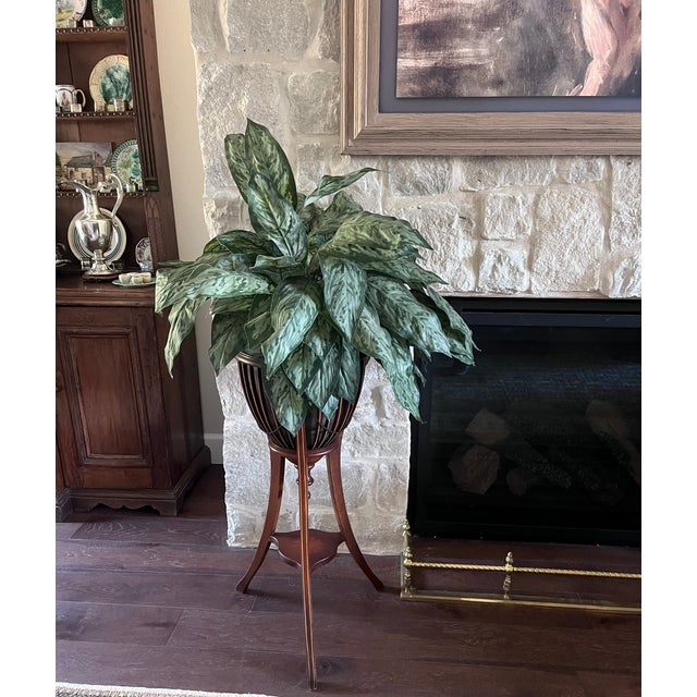 Early 20th Century Vintage English Style Mahogany Jardinieres/ Wine Coolers - A Pair For Sale - Image 5 of 17