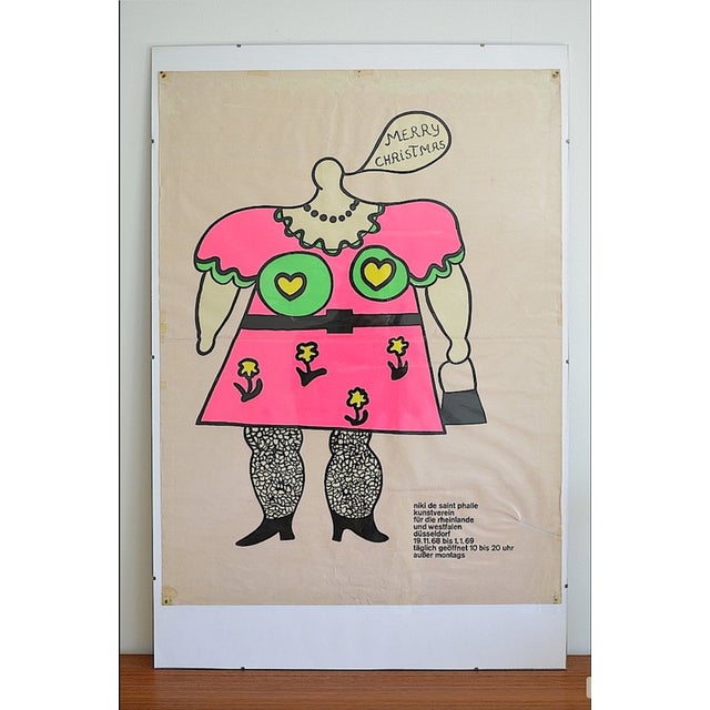Postmodern Niki De Saint Phalle Exhibition Poster, 1968 For Sale - Image 3 of 10