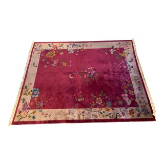 Chinese Art Deco Rug 139” X 107” For Sale