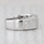 1.20ctw Pave Diamond Ring 14k White Gold Size 7.25 Wedding Anniversary Band For Sale - Image 4 of 8