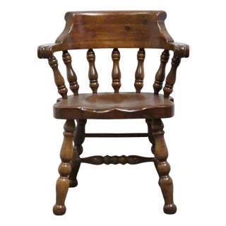 Thomasville Furniture Pine Manor Collection Rustic Americana Dining Arm Chair 8321-835 For Sale