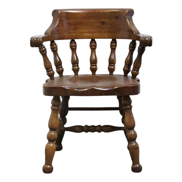 Thomasville Furniture Pine Manor Collection Rustic Americana Dining Arm Chair 8321-835 For Sale