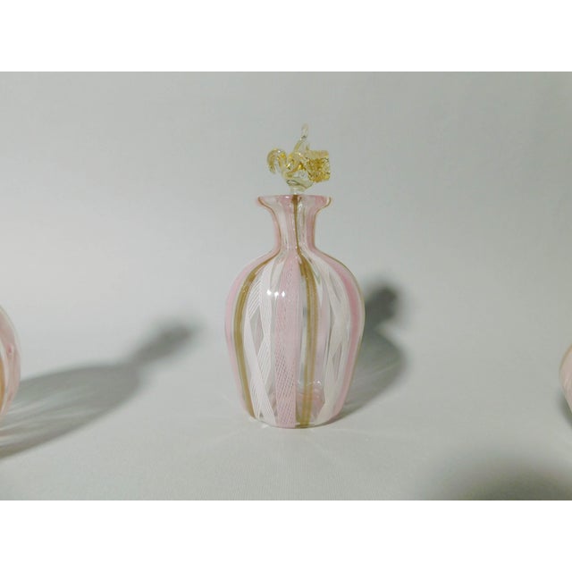 Set of 3 Murano Glass Perfume Bottles For Sale - Image 6 of 7