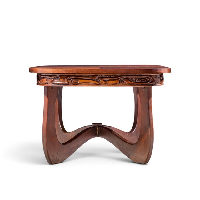 Witco Witco Style Pulaski Oceanic Mid Century Expanding Dining Table With 1 Leaf For Sale - Image 4 of 10