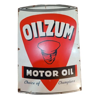Oilzum Sign Advertising Steel Plate Reproduction For Sale