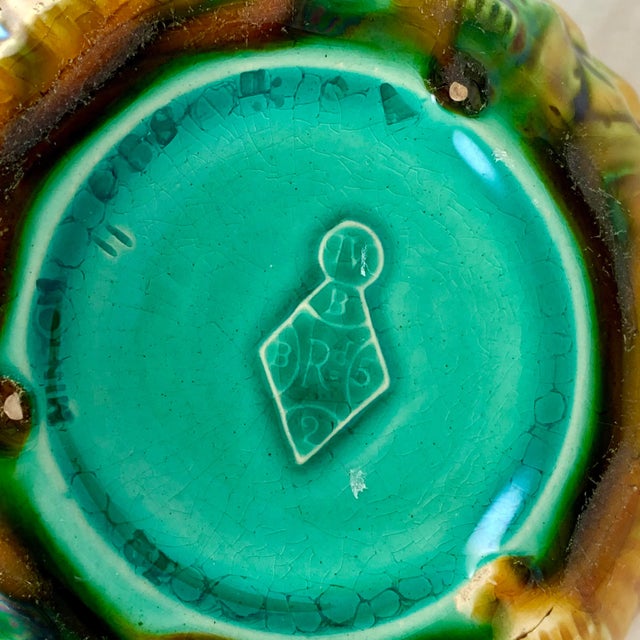 Yellow English Minton Majolica 8 Inch Pineapple Pitcher For Sale - Image 8 of 11