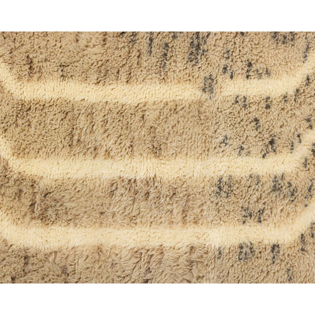 Beige Hand-Knotted Wool Premium Rug by Azele Studio For Sale - Image 8 of 10