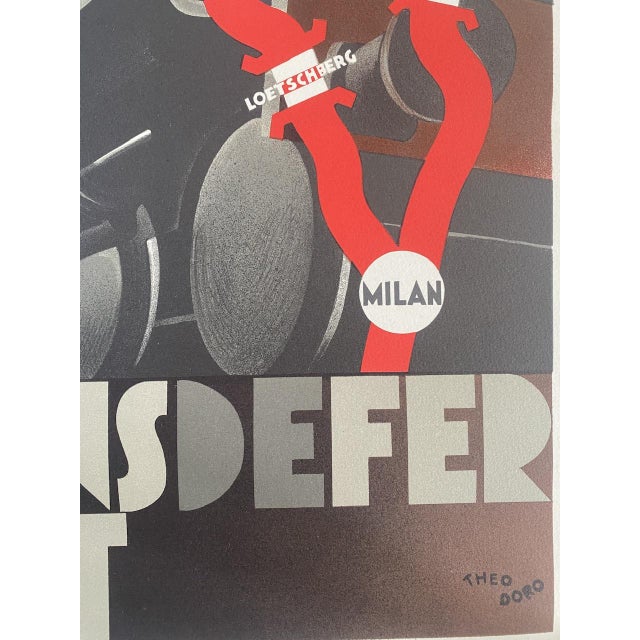 Vintage Eastern Railways Poster from Theo Doro, 1989 For Sale - Image 3 of 13